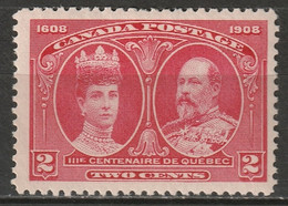 Canada 1908 Sc 98  MH* Minor Disturbed Gum - Ungebraucht