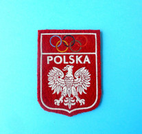 POLAND NOC - Nice Olympics Patch * Olympic Games Jeux Olympiques Olympia Olympiad Olympiade Olimpici - Bekleidung, Souvenirs Und Sonstige