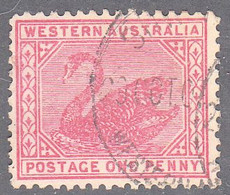 WESTERN AUSTRALIA   SCOTT NO 90    USED    YEAR   1905   WMK  13 - Gebruikt