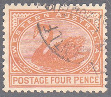 WESTERN AUSTRALIA   SCOTT NO 93    USED    YEAR   1905   WMK  13 - Gebruikt