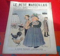 Le Petit Marseillais Supplément Illustré  N°34 Août 1900 A Paris Pendant Exposition Universelle Dessin Paul Varelli Gog - Le Petit Marseillais