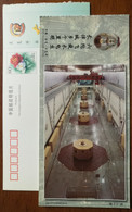 Underground Electric Generation System,Hydro,CN 01 Tianhuangping Pumped-storage Power Plant Advert Pre-stamped Card - Water