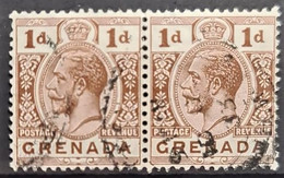 GRENADA 1923 - Canceled - Sc# 93 - 1d - PAIR - Grenade (...-1974)