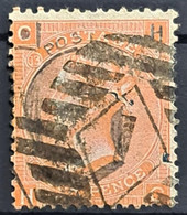 GREAT BRITAIN 1865 - Canceled - Sc# 43 - Plate 9 - 4d - Oblitérés