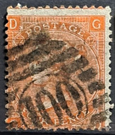 GREAT BRITAIN 1865 - Canceled - Sc# 43a - Plate 12 - 4d - Oblitérés