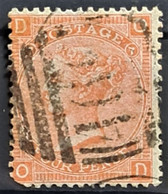 GREAT BRITAIN 1865 - Canceled - Sc# 43a - Plate 7 - 4d - Oblitérés