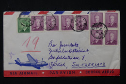 CANADA - Enveloppe Par Avion De Quebec En 1952 Pour La Suisse - L 83709 - Storia Postale