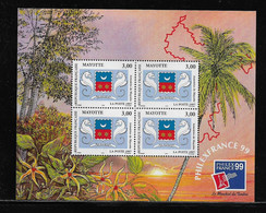 MAYOTTE ( FRMAY - 206 )  1999  N° YVERT ET TELLIER  N° 1  N** - Blocks & Sheetlets