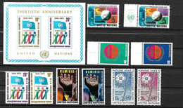 ONU New York  N° 249  à  258 Et Bloc N° 6    Neufs * * TB =MNH   VF       - Neufs