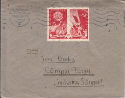 ROMANIAN- SOVIET FRIENDSHIP STAMPS ON COVER, 1950, ROMANIA - Covers & Documents
