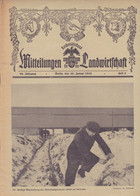 DEUTSCHLAND --  WW2  --  MITTEILUNGEN FUR DIE LANDWIRTSCHAFT  --  Nr. 5  --  JANUAR 1943  --  BLUT UND BODEN - Deutsch