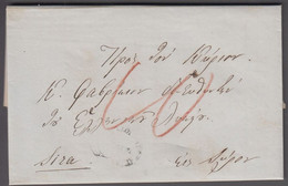 1853. GREECE Prefil Cover Dated 1853. Cancelled. Marking In Brownred.  () - JF412409 - ...-1861 Préphilatélie