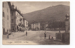 MONTHEY La Place Tramway Animée - Monthey