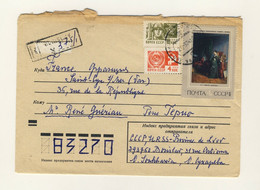 URSS Soviet Union 1974 - Mi.4116 + Definitives On Registered Air Mail Cover - Covers & Documents