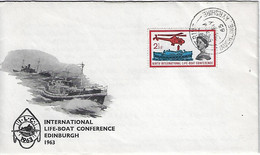 GB 1963  International Life-Boat Conf.,Edinburgh FDC (cancelled CATRINE) - ....-1951 Pre Elizabeth II