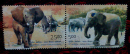 Elephants,tusker, African Elephant, Joint Issue, South Africa,used Stamps, India - Andere & Zonder Classificatie