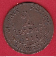 France 2 Centimes 1916 - Other & Unclassified