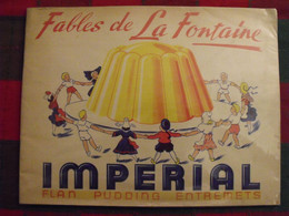 Album D'images Fables De La Fontaine. Flan Entremets Impérial. Contient 74/96 Images. Vers 1960. Lot 3 - Albums & Catalogues