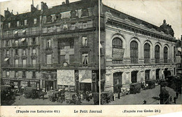 Paris * 9ème * Siège De LE PETIT JOURNAL * Façades 61 Rue Lafayette Et 21 Rue Cadet - Paris (09)