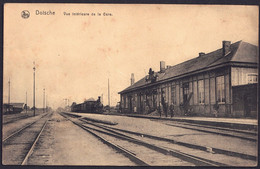 +++ CPA - DOISCHE - Vue Intérieure De La Gare - Train - Nels  // - Doische