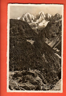 ZGA-20 Soglio Bregaglia Blick Gegen Ruine Castelmur.  Gelaufen 1938 - Bregaglia