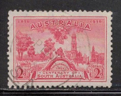 AUSTRALIA Scott # 159 Used - Proclamation Tree & View Of Adelaide - Oblitérés