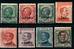 28888)  ITALIA-Serie Ordinaria Sovrastampata CORFU - 20 Settembre 1923-SERIE COMPLETA MNH** - Corfou