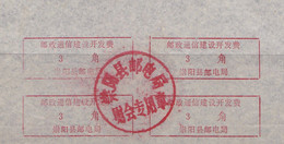 CHINA CHINE CINA HUBEI CHONGYANG 437500 POSTAL ADDED CHARGE LABELS (ACL) 0.30 YUAN X 4 - Other & Unclassified