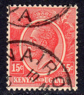 KUT Kenya & Uganda GV 1922-7 15c Rose-carmine, Used, SG 82 (BA) - Kenya & Ouganda