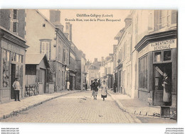 CPA 45 Chatillon Coligny Grande Rue Vue De La Place Becquerel - Chatillon Coligny