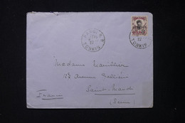 TCH'ONG K'ING - Affranchissement Surchargé Sur Enveloppe De Hanoi Pour La France En 1927 - L 84248 - Brieven En Documenten