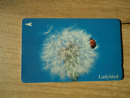 SINGAPORE USED CARDS  INCECTS LADYBIRD - Mariquitas