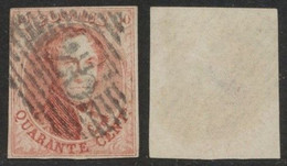 Médaillon - N°12A Margé Obl P26 "Chatelineau" / Perception - 1858-1862 Medaillen (9/12)
