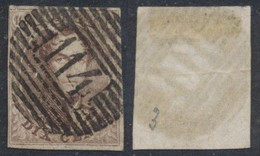 Médaillon - N°10A Margé Obl P114 "Termonde", Pli / Perception - 1858-1862 Medaillen (9/12)