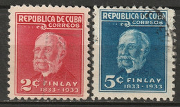 Cuba 1934 Sc 319-20  Set Used - Gebruikt