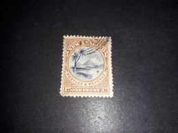 A8MIX05 COLONIE INGLESI NEW ZEALAND QUEEN VICTORIA ONE PENNY "XO" - Unused Stamps