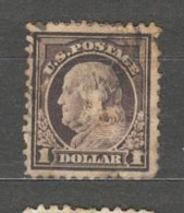 USA 1916 $1 Purple-black SG 484  Used - Autres & Non Classés