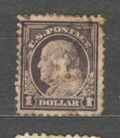 USA 1916 $1 Purple-black SG 484  Used - Sonstige & Ohne Zuordnung