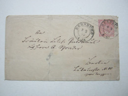 1870 , BERNBURG , Klarer Stempel Auf Ganzsache - Postal  Stationery