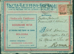 V6905 ITALIA 1923 REGNO B.L.P. 10 C. III Tipo (Sass. 13)  Su Busta Lettera Postale Della Serie Toscana 2 Da Firenze 12.I - Stamps For Advertising Covers (BLP)