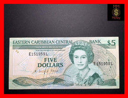 East - Eastern Caribbean 5 $  1988  P. 22  *A*  "Antigua"    XF - East Carribeans