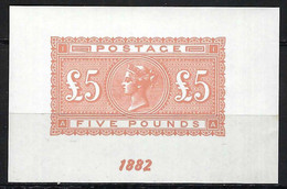 GRANDE BRETAGNE 1882: Le Y&T 46, Une Reproduction Sur Papier Gommé, Sans Filigrane - Unclassified