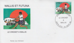 Enveloppe  FDC  1er  Jour    WALLIS  ET  FUTUNA   Le   Cricket  à  WALLIS   1998 - Cricket