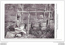 CPA Nouvelles Hébrides Tuyaux En Bambou Servant De Conduite D'eau Femme Canaque - Vanuatu