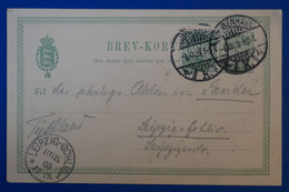 I  23 DANEMARK  BELLE LETTRE RARE 1903 POUR LEIPZIG + TEMOIGNAGE  + AFFRANCHISSEMENT INTERESSANT - Briefe U. Dokumente