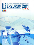 Türkey Erzurum 2011 Wintersport Präsentationmappe Mit Dem Seltenen Block Michel N° 76 Ungez. Sowie Block 75 ** Und FDC - Andere & Zonder Classificatie