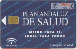 SPAIN ESP22 2000pta Plan Andaluz De Salud Insurance USED - Autres & Non Classés