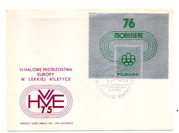 Pologne -- 1975 -- Jeux Olympiques De Montréal 76  --- Cachet KATOWICE  8-3-1975 - Covers & Documents