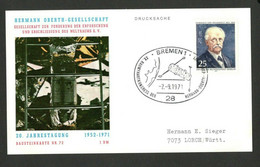 BERLIN - GERMANY - CARD - ROCKET POST , NR.72 - COSMOS - 1971. - Autres & Non Classés