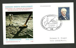 BERLIN - GERMANY - CARD - ROCKET POST , NR.70 - COSMOS - 1971. - Autres & Non Classés